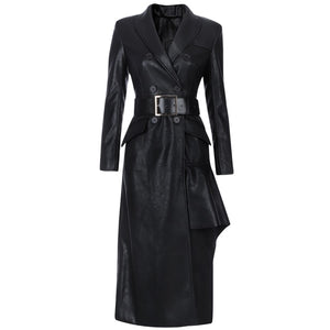 PINUS PU Long Dress