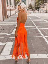 Load image into Gallery viewer, PERICALLIS Tassel Bandage Dress
