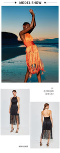 PERICALLIS Tassel Bandage Dress