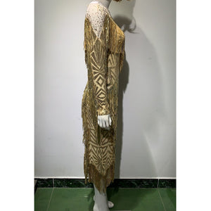 PITYRO Tassel Midi Dress