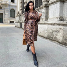 Load image into Gallery viewer, POLYSCIAS PU Leather Coat Dress
