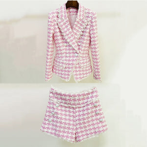 POTENTILLA Tweed Blazer Short Set