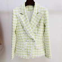 Load image into Gallery viewer, PRIMULA GREEN Blazer Plaid Top
