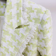 Load image into Gallery viewer, PRIMULA GREEN Blazer Plaid Top
