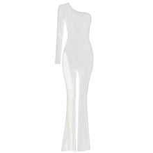 Load image into Gallery viewer, PARKINSONIA WHITE Bandage Jumpsuit
