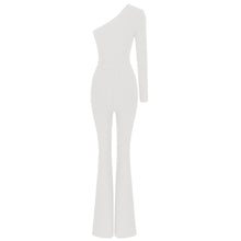 Load image into Gallery viewer, PARKINSONIA WHITE Bandage Jumpsuit
