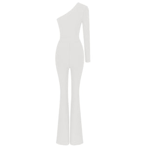 PARKINSONIA WHITE Bandage Jumpsuit