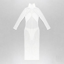 Load image into Gallery viewer, PRUNELLA Mesh Midi Dress
