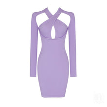 Load image into Gallery viewer, QUERCUS Cut-out Mini Bandage Dress
