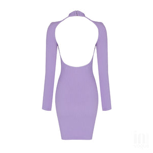 QUERCUS Cut-out Mini Bandage Dress