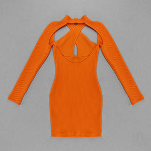 QUERCUS Cut-out Mini Bandage Dress