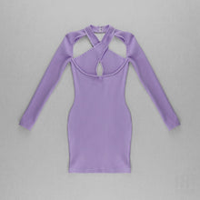 Load image into Gallery viewer, QUERCUS Cut-out Mini Bandage Dress

