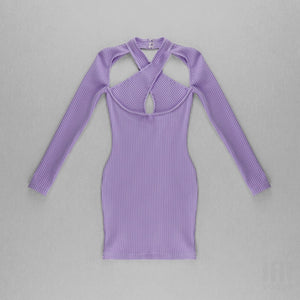 QUERCUS Cut-out Mini Bandage Dress