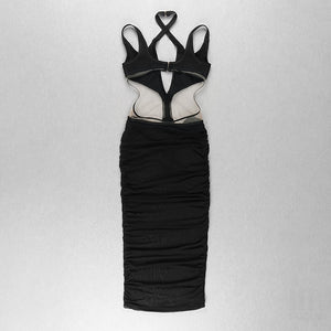 QUAMOCIT Designer Inspired Bandage Midi
