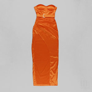 RAMONDA Long Slit Ankle Dress