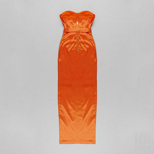 RAMONDA Long Slit Ankle Dress