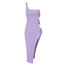 Load image into Gallery viewer, RAPHIA Bandage Midi Side Slit
