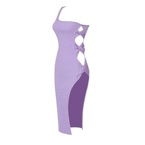 RAPHIA Bandage Midi Side Slit