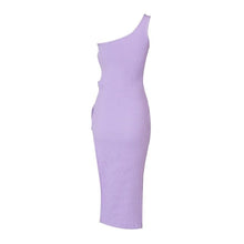 Load image into Gallery viewer, RAPHIA Bandage Midi Side Slit
