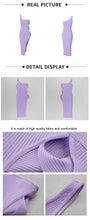 Load image into Gallery viewer, RAPHIA Bandage Midi Side Slit
