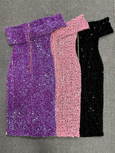 Load image into Gallery viewer, REHMANNIA Glitter Midi Dress
