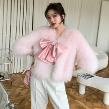Load image into Gallery viewer, RHISALIS Bowknot Furr Coat
