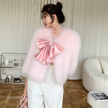 Load image into Gallery viewer, RHISALIS Bowknot Furr Coat
