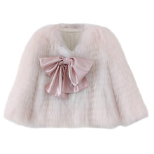 Load image into Gallery viewer, RHISALIS Bowknot Furr Coat
