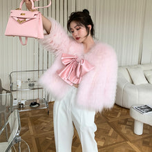 Load image into Gallery viewer, RHISALIS Bowknot Furr Coat
