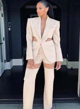 Load image into Gallery viewer, RUELLIA Blazer Mesh Pants Set
