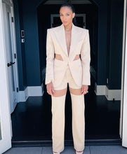 Load image into Gallery viewer, RUELLIA Blazer Mesh Pants Set
