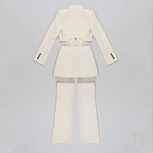 Load image into Gallery viewer, RUELLIA Blazer Mesh Pants Set
