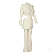 Load image into Gallery viewer, RUELLIA Blazer Mesh Pants Set
