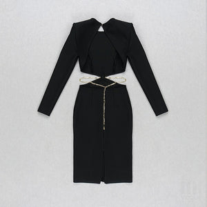 RUMOHRA Bandage Chain Belt Midi