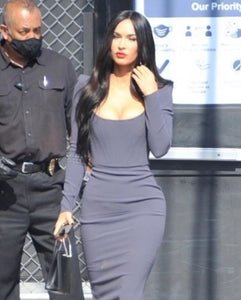 RUSCHIA Midi Bandage Dress