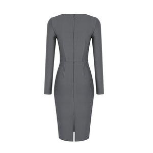RUSCHIA Midi Bandage Dress