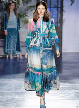 Load image into Gallery viewer, SADLERIA Lantern Sleeve Long Dress
