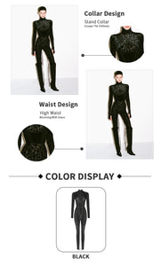 SATUREJA Leopard Jumpsuit + Belt