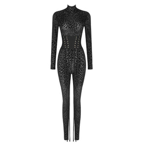 SATUREJA Leopard Jumpsuit + Belt