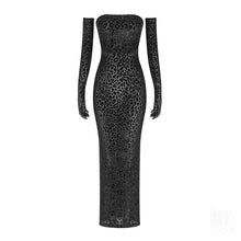 Load image into Gallery viewer, SCADOXUS Leopard Dress w/ Gloves
