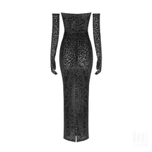 Load image into Gallery viewer, SCADOXUS Leopard Dress w/ Gloves
