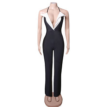 Load image into Gallery viewer, SEMELE Backless V-Neck Jumpsuit
