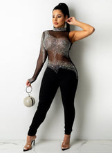 Load image into Gallery viewer, SCILLA Mesh Crystal Jumpsuit

