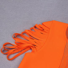 Load image into Gallery viewer, SIMMONDSIA Bandage Tassel Sleeve Midi
