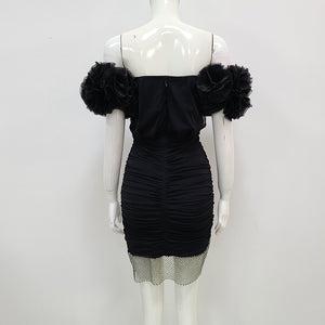 SINOJACKIA Mini Off Shoulder Dress