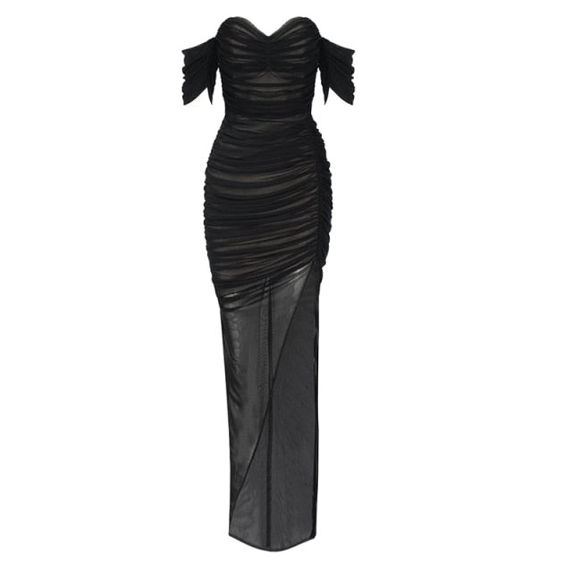SOLDANELLA Black Mesh Bandage