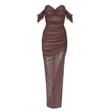 Load image into Gallery viewer, SOLDANELLA Bandage Mesh Long Dress
