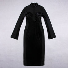 Load image into Gallery viewer, SOLLYA Mesh Velvet Midi
