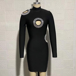 SORBUS Bandage Long Sleeve Mini