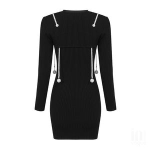 SPREKELIA Mini Bandage Dress